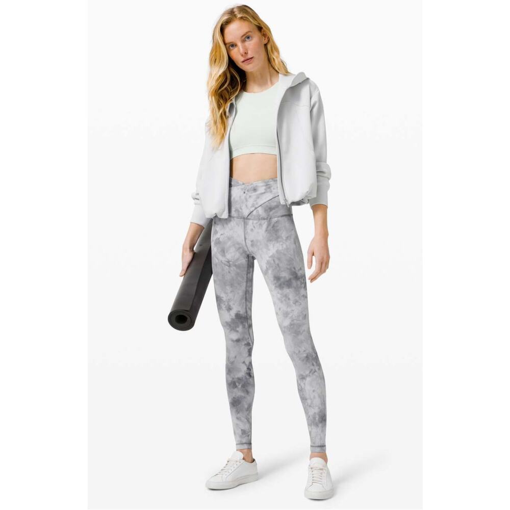 Lululemon Align Pant 28" Criss Cross Waist Diamond Dye Stargaze Pitch Grey 4